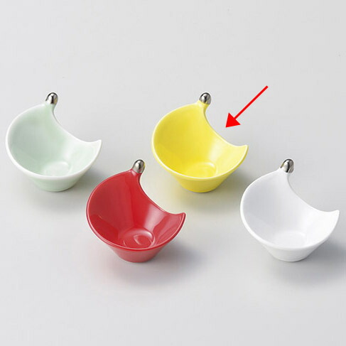 【まとめ買い10個セット品】和食器 ト090-218 イエロー雫プラチナ 珍味【厨房館】