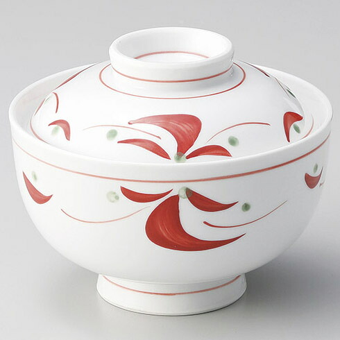 【まとめ買い10個セット品】和食器 ア108-198 赤絵円菓子碗【厨房館】