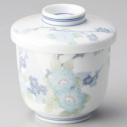 【まとめ買い10個書き割り品】和食器 ミ112-128 やすらぎ(強化因子) むし碗【勝手もと館】