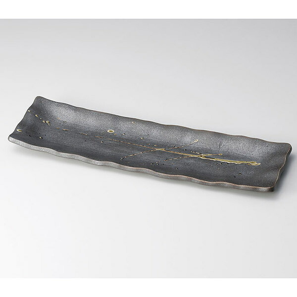 【まとめ買い10個セット品】和食器 イ140-018 茶乱刷毛サンマ皿【厨房館】