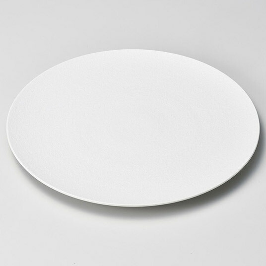 【まとめ買い10個セット品】和食器 カ182-158 白吹28cmフラットプレート【厨房館】