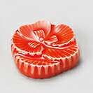 【まとめ買い10個セット品】和食器 コ289-608 牡丹 橙 箸置き【厨房館】