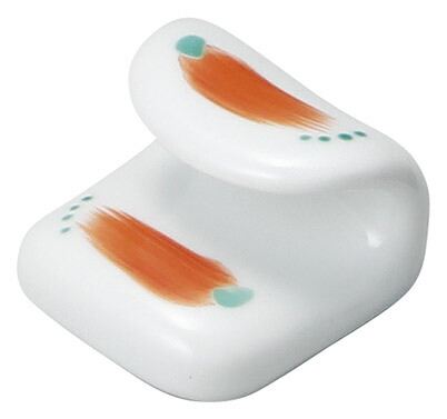 【まとめ買い10個セット品】和食器 ロ292-438 巻紙型 赤絵せせらぎ箸衣【厨房館】｜業務用厨房機器の飲食店厨房館
