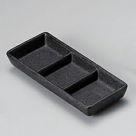 【まとめ買い10個セット品】和食器 ワ305-088 鉄ペーパー三品薬味皿 小【厨房館】