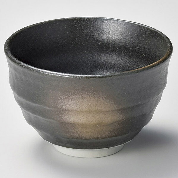 【まとめ買い10個セット品】和食器 イ353-288 黒備前いっぷく碗【厨房館】