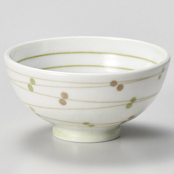 【まとめ買い10個書き割り品】和食器 イ373-418 軽さ清流水玉緑であること中平【勝手もと館】
