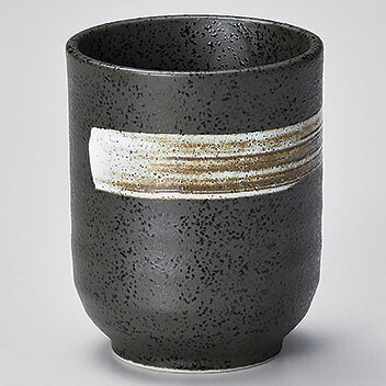 【まとめ買い10個セット品】和食器 ア383-258 白刷毛長湯呑【厨房館】