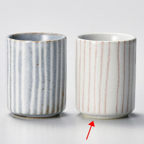【まとめ買い10個セット品】和食器 ホ386-488 赤志野十草湯呑(小)【厨房館】