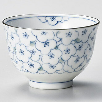 【まとめ買い10個セット品】和食器 ホ388-408 花の海(青)煎茶【厨房館】