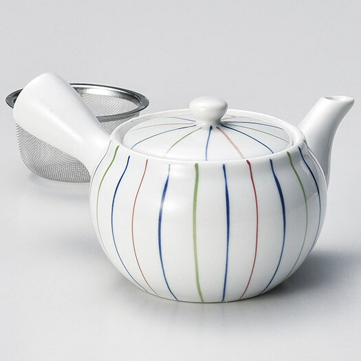 【まとめ買い10個仕掛ける品】和食器 ホ395-258 三色生産ライン急須【御厨子所館】