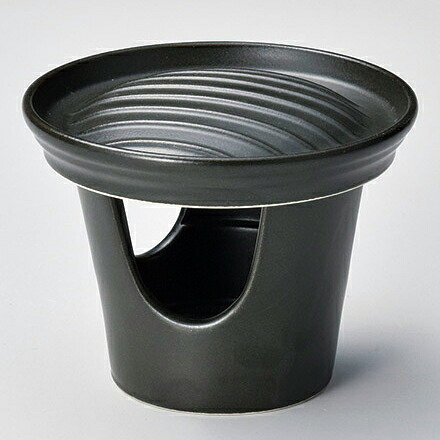 【まとめ買い10個セット品】和食器 ミ411-188 黒釉 ミニ五徳【厨房館】