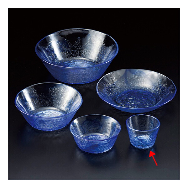 【まとめ買い10個書き割り品】和食器 タ642-148 流蒼露いささかも鉢【勝手もと館】