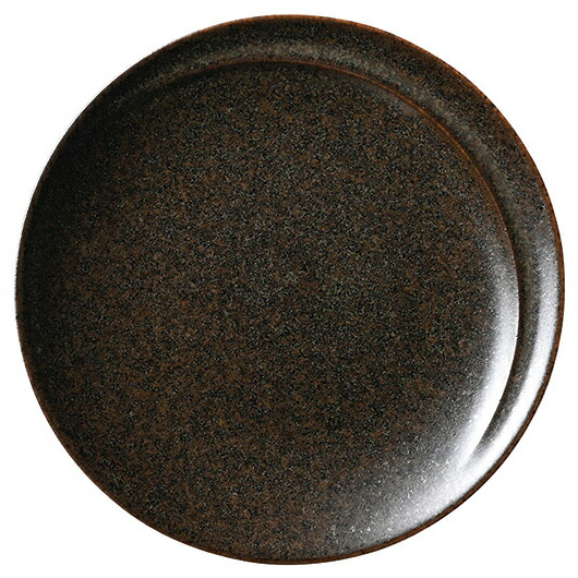 【まとめ買い10個セット品】和食器 ネ554-398 LUK 15.5プレート ブラウン【厨房館】