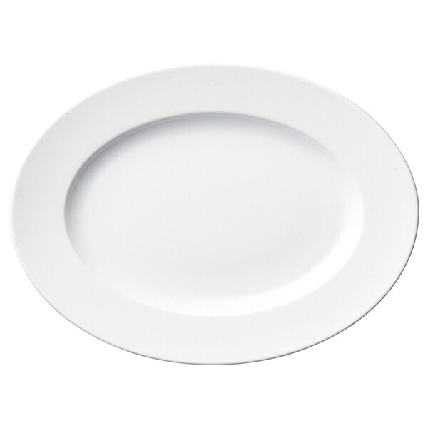【まとめ買い10個セット品】和食器 ネ574-118 ホテルスタンダード(ベトナム製) HSリムオーバルプレート31【厨房館】