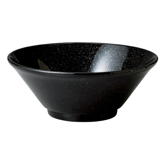 【まとめ買い10個セット品】和食器 カ655-178 アジアン(黒・赤) 黒新切立21cm丼【厨房館】