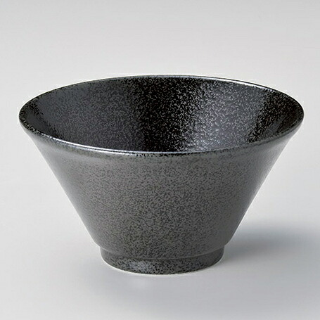 【まとめ買い10個セット品】和食器 カ682-138 黒切立深口6.3丼【厨房館】
