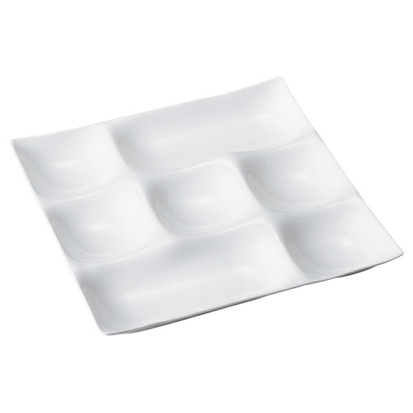 【まとめ買い10個セット品】和食器 エ716-078 [A]セブンホールプレート 陶磁器調白[S・H塗]【厨房館】 26,782円