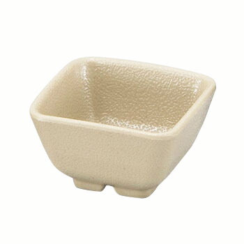 【まとめ買い10個書き割り品】和食器 エ717-298 [M]メラミンいぶし釉角小鉢 小 萌黄[洗]【勝手もと館】