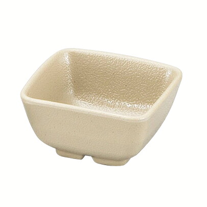 【まとめ買い10個書き割り品】和食器 エ717-308 [M]メラミンいぶし釉角小鉢 大 萌黄[洗]【勝手もと館】