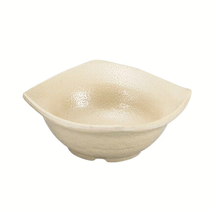【まとめ買い10個書き割り品】和食器 エ717-318 [M]メラミンいぶし釉中丸四方小鉢 萌黄[洗]【勝手もと館】