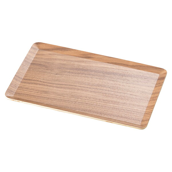 【まとめ買い10個セット品】和食器 ホ738-158 黒オールナット長角トレー 28cm【厨房館】