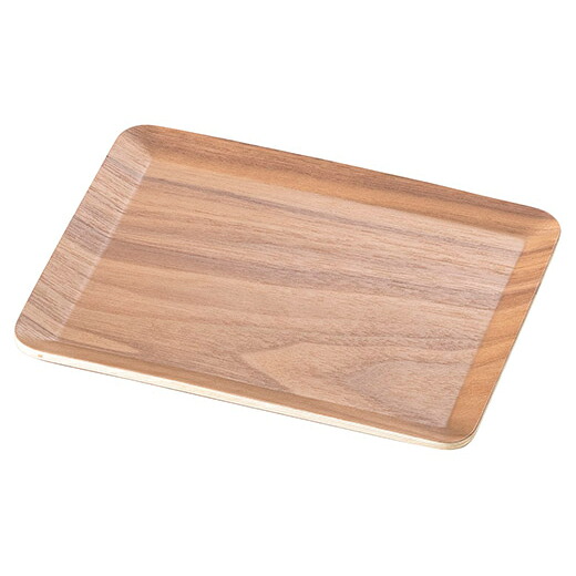【まとめ買い10個セット品】和食器 ホ738-168 黒オールナット長角トレー 18cm【厨房館】