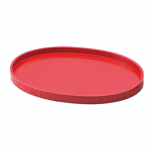 【まとめ買い10個セット品】和食器 ワ745-068 8.0 小判盆 小判 根来【厨房館】