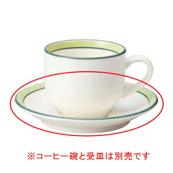 【終売】【まとめ買い10個セット品】 ツ596-158 グリーンセラム 兼用受皿【キャンセル/返品不可】【厨房館】