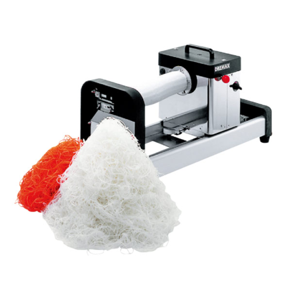 ドリマックスDREMAX ハイスピードツマカッター NK-100D 『ツマ切り』 【野菜加工機 フードスライサー フードカッター 野菜カッター ツマ切り器 業務用 電動 ツマ切りダイコン ニンジン手動スライサーセット 一本まるごとあふれ出す！】【厨房館】