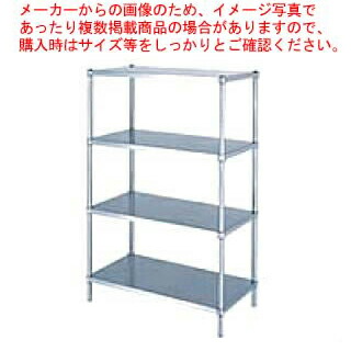 シンコー業務用ラックベタ棚4段 RB4-12060 1188×588×1800 【法人様専用商品】 【メーカー直送/後払い決済不可】 【ラック棚 業務用】【厨房館】
