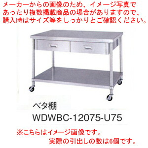 シンコー SINKO 作業台 ベタ棚 WDWBC-15090 1500×900×800【法人様専用商品】【メーカー直送/後払い決済不可】【作業テーブル 業務用 作業台 ステンレス キッチン 調理台 キッチン作業台 diy テーブル 台所 作業デスク 調理作業台 厨房機器】【厨房館】