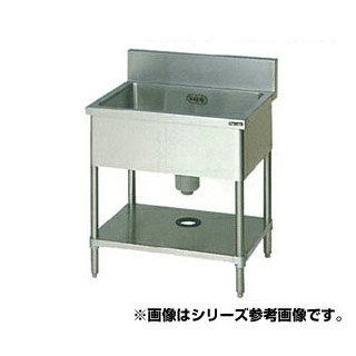 マルゼン 一槽シンク BG有 W750×D450×H800〔BS1X-074〕 【メーカー直送/後払い決済不可】 【人気 1槽 シンク 簡易 流し 一層 シンク 一槽 流し台 一槽シンク 業務用 ステンレスシンク キッチン ステンレス キッチンシンク ステンレス製 一層式 1層】【厨房館】