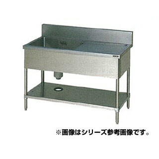 マルゼン 一槽水切シンク BG有 W1000×D450×H800〔BSM1-104R〕 【メーカー直送/後払い決済不可】 【人気 1槽 シンク 簡易 流し 一層 シンク 一槽 流し台 一槽シンク 業務用 ステンレスシンク キッチン ステンレス ステンレス製 一層式 1層】【厨房館】