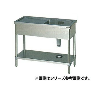 マルゼン 一槽水切シンク BG無 W1200×D450×H800〔BSM1-124RN〕 【メーカー直送/後払い決済不可】【人気 1槽 シンク 簡易 流し 一層 シンク 一槽 流し台 一槽シンク 業務用 ステンレスシンク キッチン ステンレス ステンレス製 一層式 1層】【厨房館】