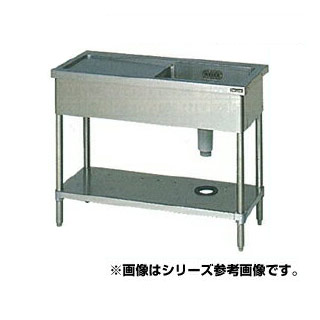 マルゼン 一槽水切シンク BG無 W1200×D750×H800〔BSM1-127LN〕 【メーカー直送/後払い決済不可】 【人気 1槽 シンク 簡易 流し 一層 シンク 一槽 流し台 一槽シンク 業務用 ステンレスシンク キッチン ステンレス ステンレス製 一層式 1層】【厨房館】