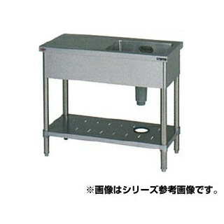 マルゼン 1槽台付シンク BST1-124RN 【メーカー直送/後払い決済不可】【人気 1槽 シンク 簡易 流し 一層 シンク 一槽 流し台 一槽シンク 業務用 ステンレスシンク キッチン ステンレス キッチンシンク ステンレス製 一層式 1層 シンク】【厨房館】