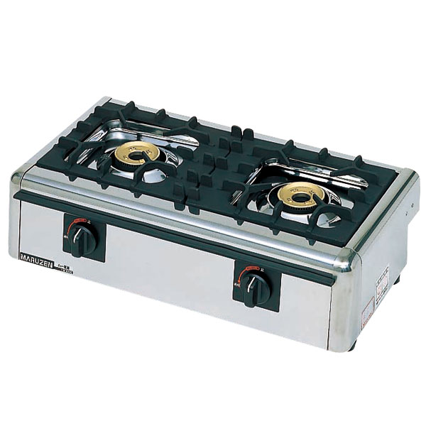 5966【LPガス】M-822DCマルゼン ガステーブルコンロ 2口 ニュー飯城 M-822DC ガステーブルコンロ2口＜ニュー飯城＞【マルゼン】