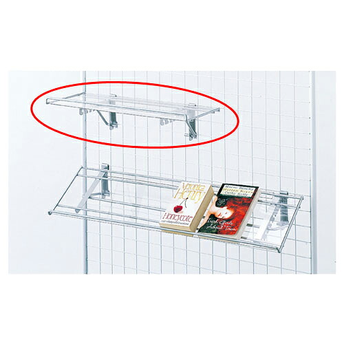 【まとめ買い10個セット品】ネット用傾斜PET棚 シルバー W54cm 61-132-6-1 【店舗什器 パネル 壁面 ワゴン ハンガー 店舗備品】【厨房館】|業務用厨房機器の飲食店厨房館
