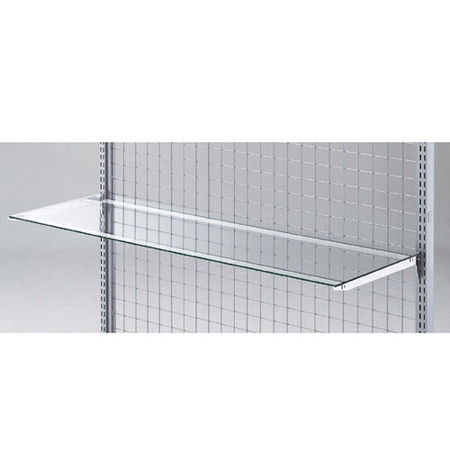 ガラス棚セットW120cm インハングタイプ ガラス5mm厚 D30cm 61-36-5-4 【システム什器 システムオプション スリット式システムオプションW120cm ガラス棚セットW120cm インハングタイプ ガラス5mm厚】【厨房館】