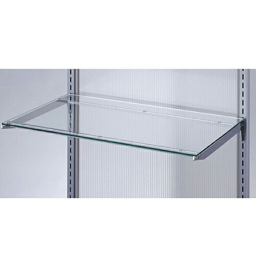 【まとめ買い10個セット品】ガラス棚セットW60cm インハングタイプ 5mm厚 D35cm 61-36-9-5 【店舗什器 パネル ディスプレー 棚 店舗備品】【厨房館】