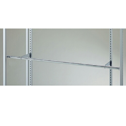 【まとめ買い10個セット品】スリット芯々88.8cm用貫通式丸バーセット W120cm D24cm 61-41-6-1 【店舗什器 パネル ディスプレー 棚 店舗備品】【厨房館】|業務用厨房機器の飲食店厨房館