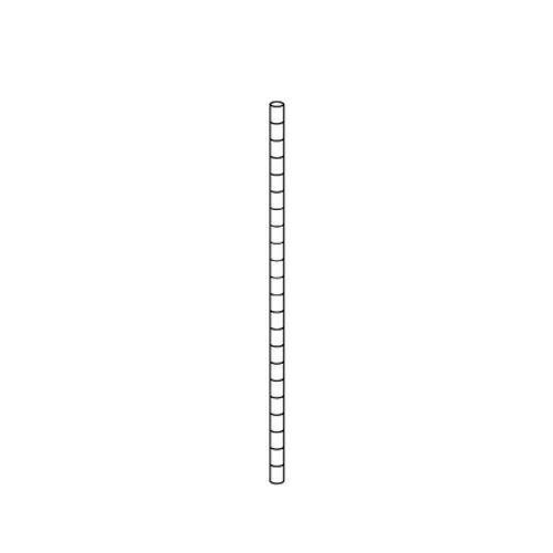 【まとめ買い10個セット品】ワイヤーラック ポール(φ25.4mm) H120cmタイプ 2本 61-64-1-3 【店舗什器 パネル ディスプレー 棚 店舗備品】【厨房館】