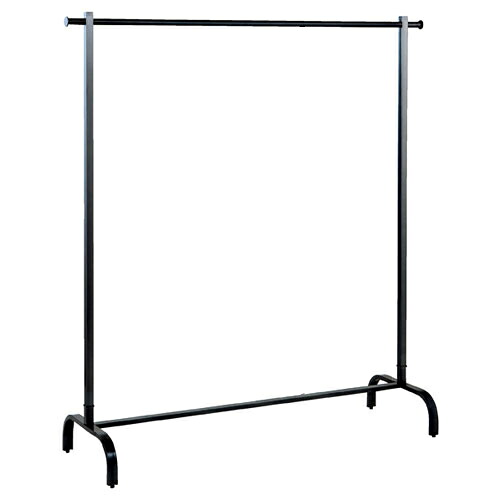 スチールブラック シングルハンガー W105×H135cm サイズ:W105×H135cm 材質:スチール製 ブラック 耐荷重:30kg 61-93-10-1 【店舗什器 ハンガーラック シングルハンガーラック スチールブラック ハンガーラックハンガーラック】【厨房館】