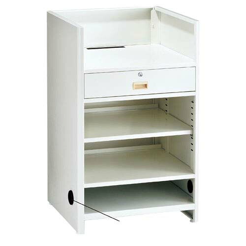 スチール製レジ台 H100cm レジ台 61-145-11-1 【店舗什器 レジ台・カウンター レジ台 スチール製レジ台 H100cm】【厨房館】｜業務用厨房機器の飲食店厨房館 44,106円