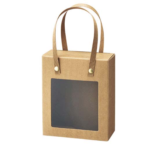 【まとめ買い10個セット品】シンプルクオリティ 窓付きハンドルボックス 14×7×17 10枚 61-548-3-1 【店舗什器 小物 ディスプレー ギフト ラッピング 包装紙 袋 消耗品 店舗備品】【厨房館】|業務用厨房機器の飲食店厨房館