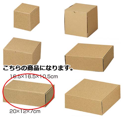 【まとめ買い10個セット品】ナチュラルボックス 20×12×7 10枚 61-286-3-5 【店舗什器 小物 ディスプレー ギフト ラッピング 包装紙 袋 消耗品 店舗備品】【厨房館】