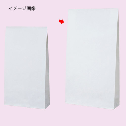 【まとめ買い10個セット品】白無地(片つや) 26×8×47 100枚 61-305-2-8 【店舗什器 小物 ディスプレー ギフト ラッピング 包装紙 袋 消耗品 店舗備品】【厨房館】