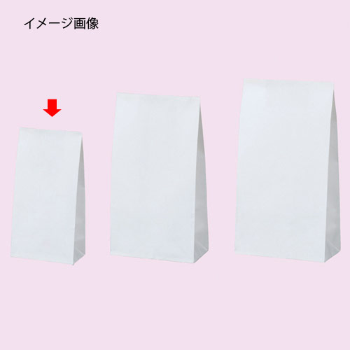 白無地(片つや) 9×5×17.5 2000枚 61-305-2-9 【ラッピング用品 紙袋 角底袋 角底紙袋 白無地 片つや）】【店舗什器 小物 ディスプレー ギフト ラッピング 包装紙 袋 消耗品 店舗備品】【厨房館】