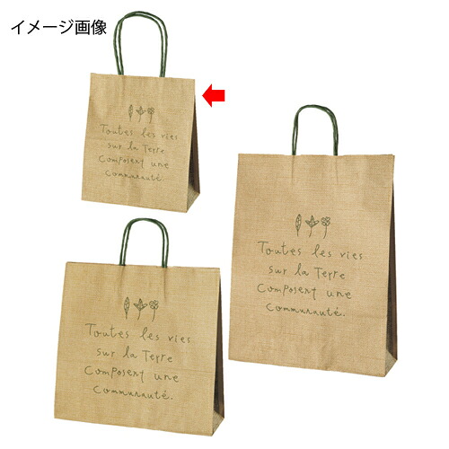 【まとめ買い10個セット品】ナチュール 21×12×25 50枚 61-311-3-1 【店舗什器 小物 ディスプレー ギフト ラッピング 包装紙 袋 消耗品 店舗備品】【厨房館】