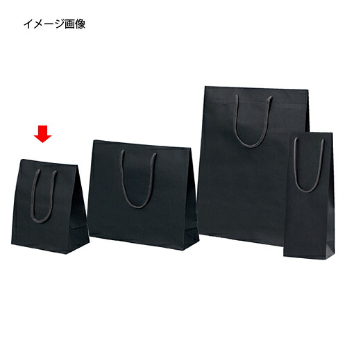 手提げ紙袋 カラークラフト袋 黒 20×12×25cm 100枚 61-313-3-5 【ラッピング用品 紙袋 手提げ紙袋（無地） カラー手提げ紙袋】【ラッピング用品 包装 ラッピング袋 ペーパーバッグ 中身が見えにくい 無地 クラフト袋 手提げ袋 手提げ紙袋 消耗品 業務用】【厨房館】